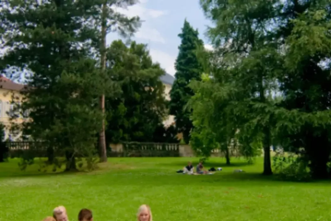 Studenten Campus der Agrar Uni Hohenheim