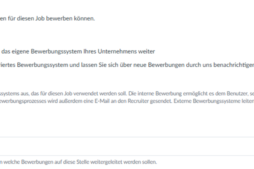 Angaben zum Bewerbungsweg
