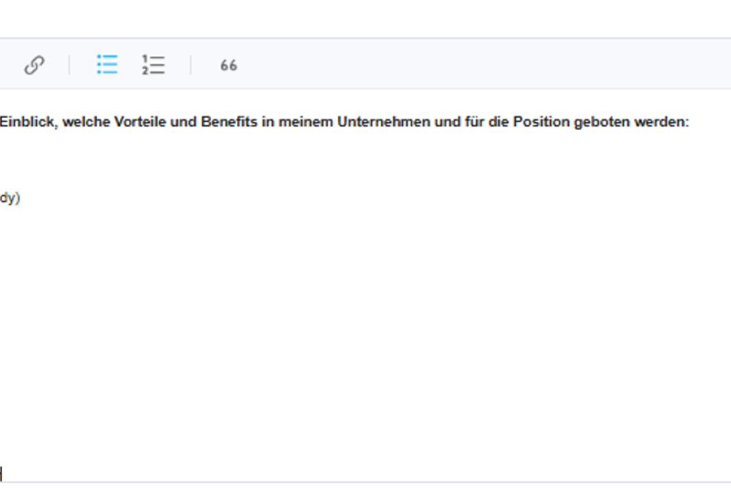 Stellenanzeige anlegen: Benefits