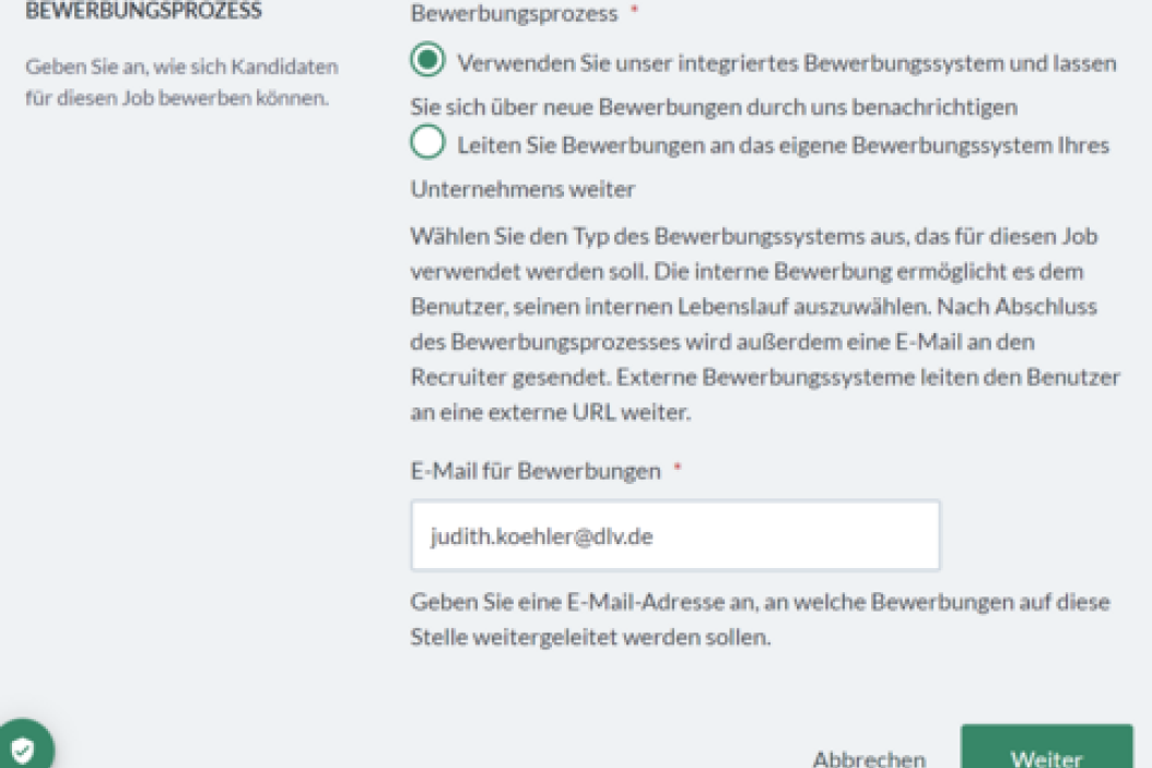 bewerbungsprozess