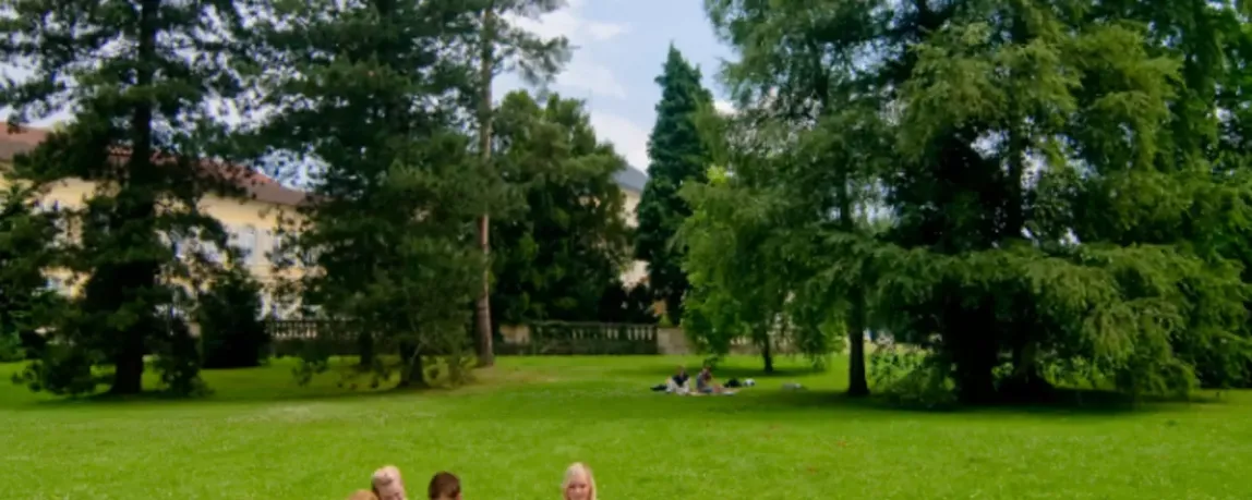 Studenten Campus der Agrar Uni Hohenheim