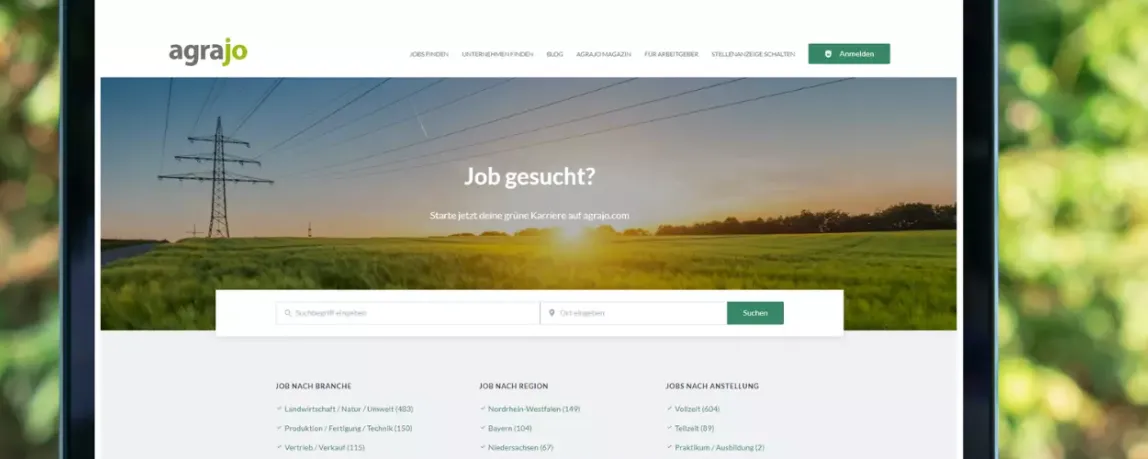 Unser agrajo.com Stellenmarkt